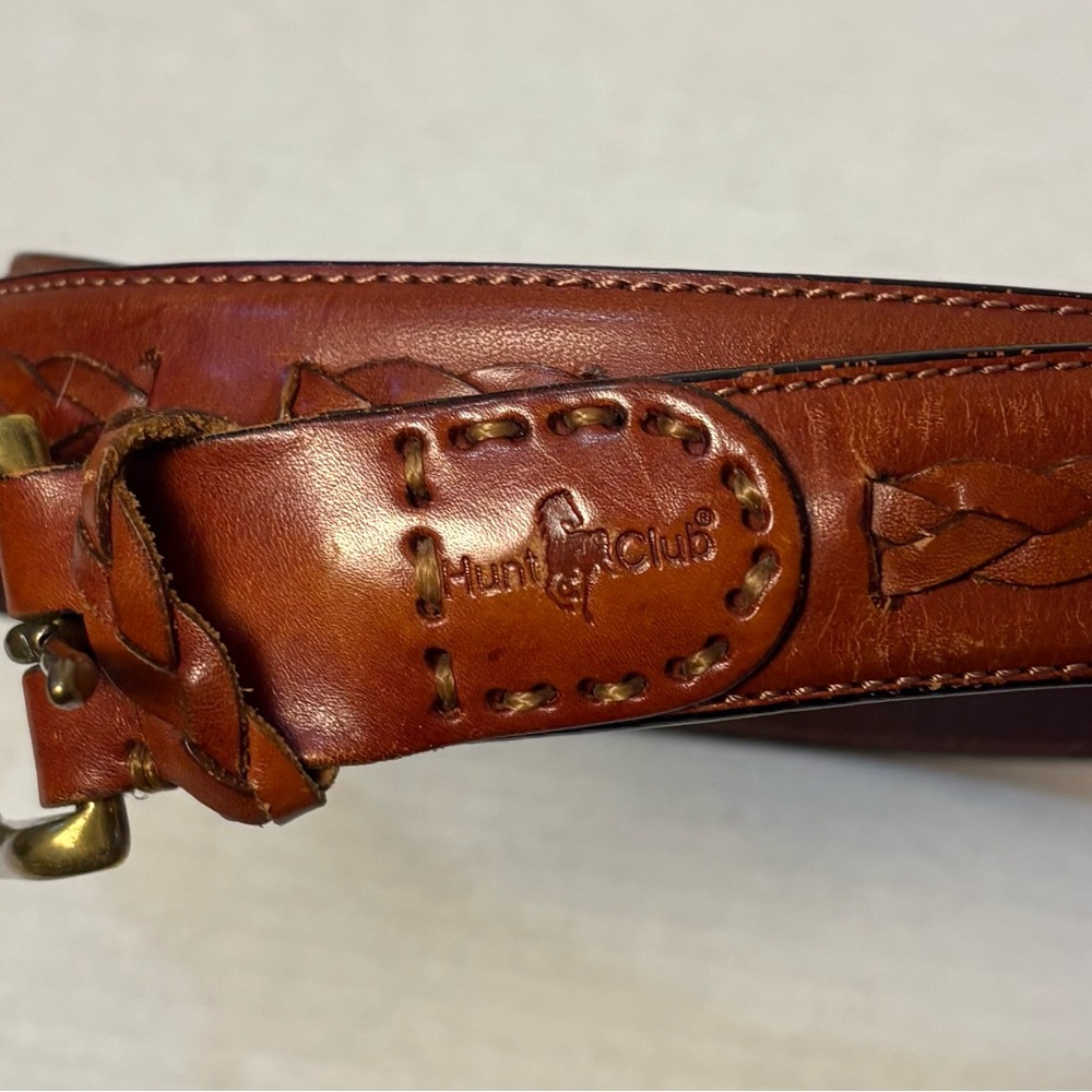 Hunt Club Cognac Leather Belt